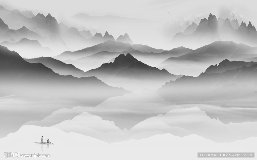 新款简约高端山水 tif分层