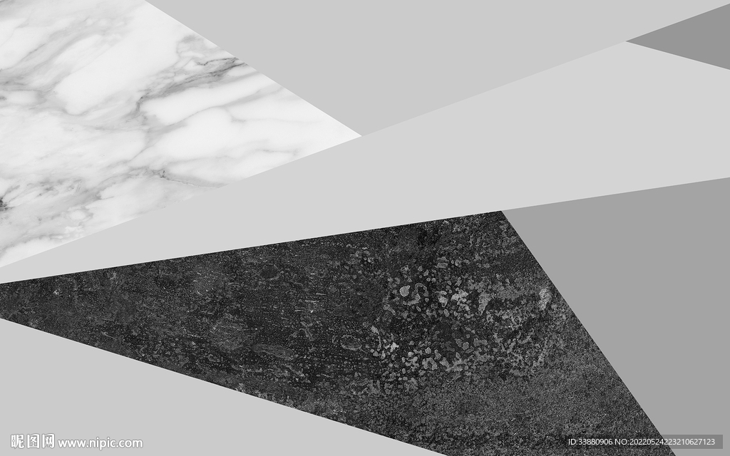 别墅灰色无框画 TIF分层 