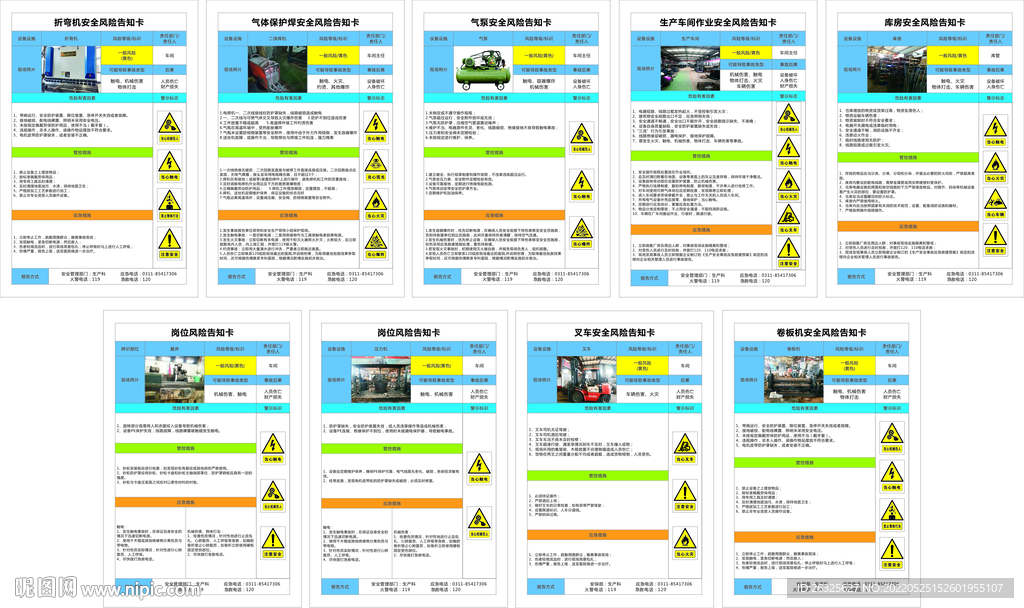 安全风险告知卡