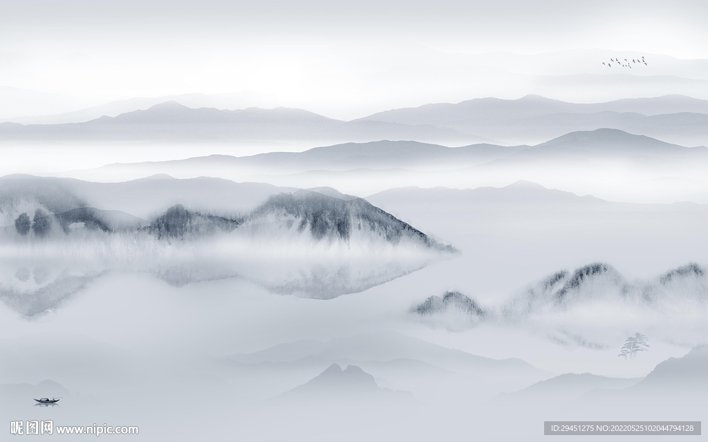 新品意境人气山水 TIf分层