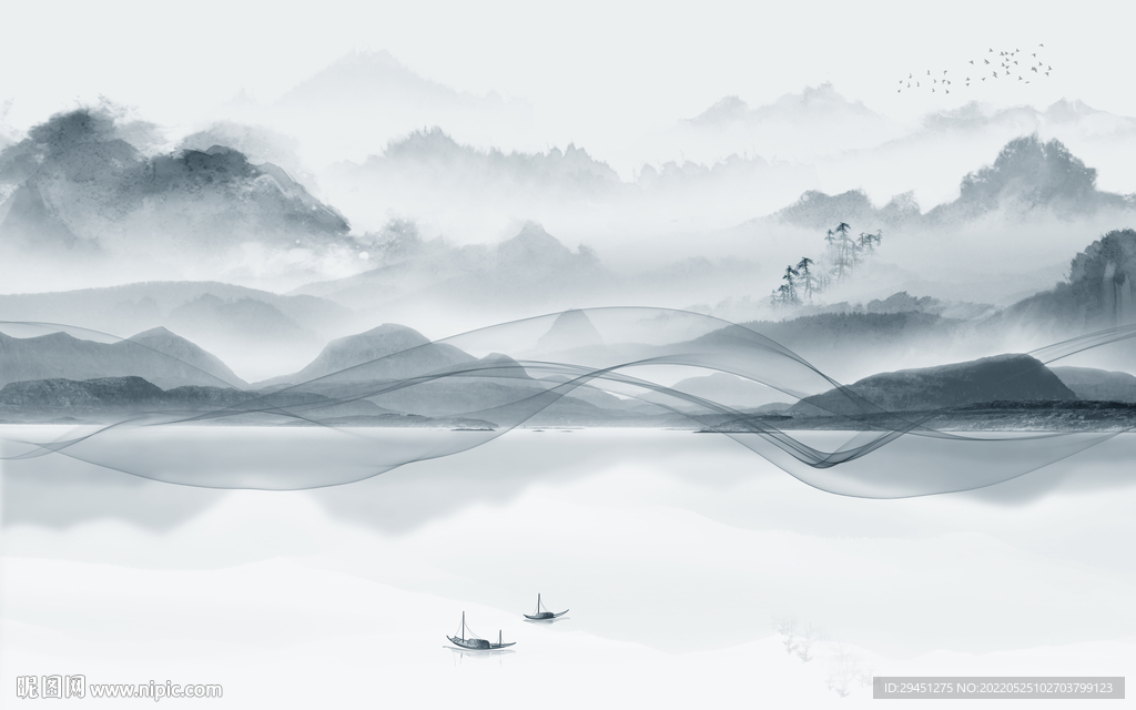 爆款意境人气山水 TIf分层