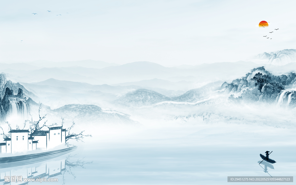 高端意境人气山水 TIf分层