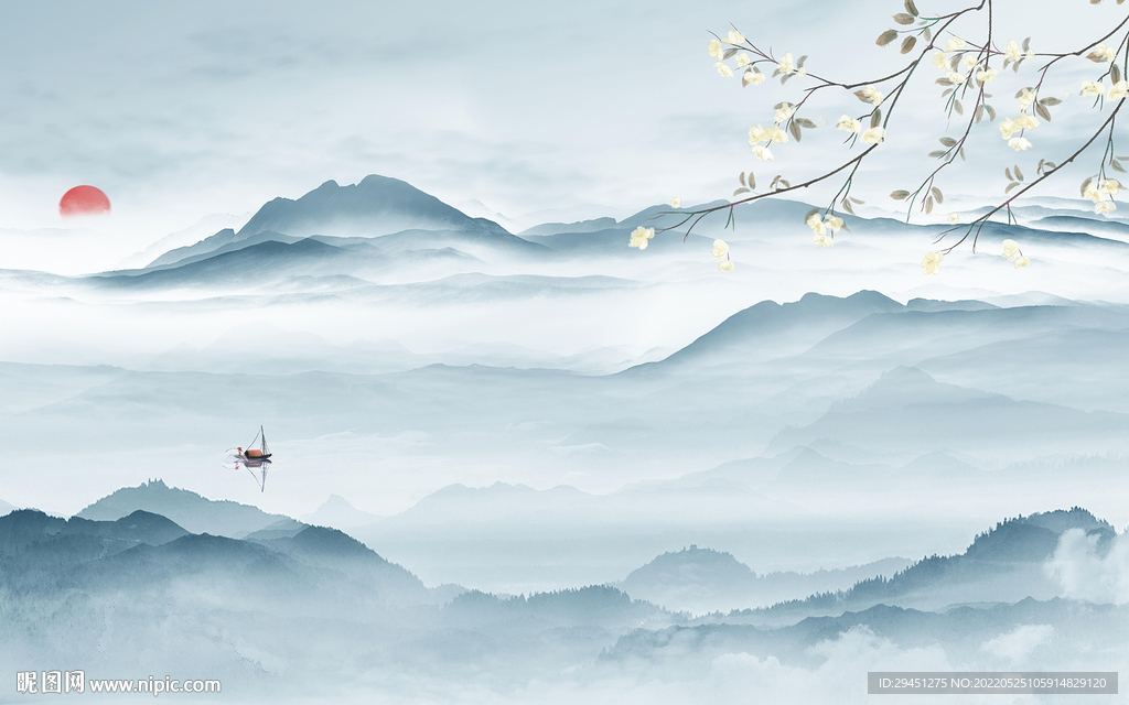 高清意境人气山水 TIf分层