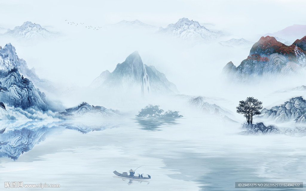 别墅意境人气山水 TIf分层