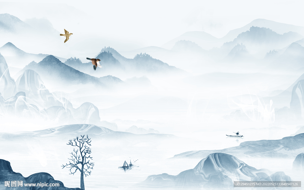 大气高清现代山水 TIF分层