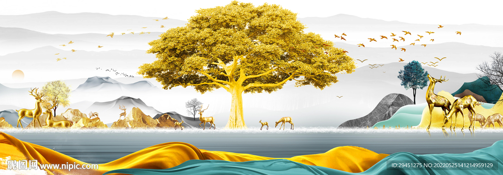 高档 新品大气画 Tif分层