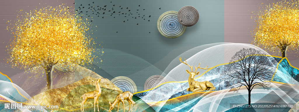 高清晶瓷装饰画 tif分层 