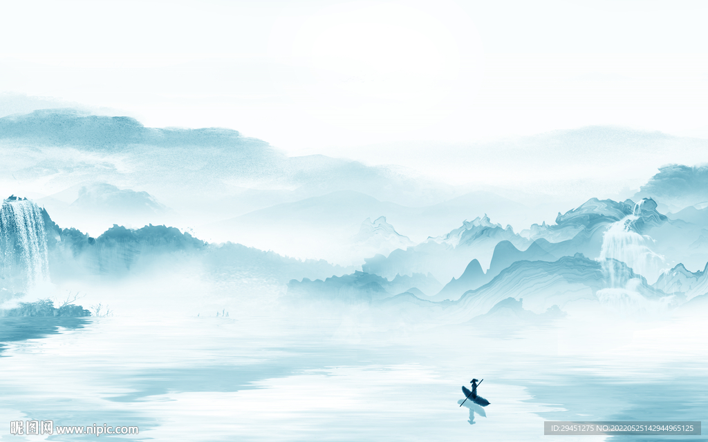 新款客厅简约山水 TIf分层