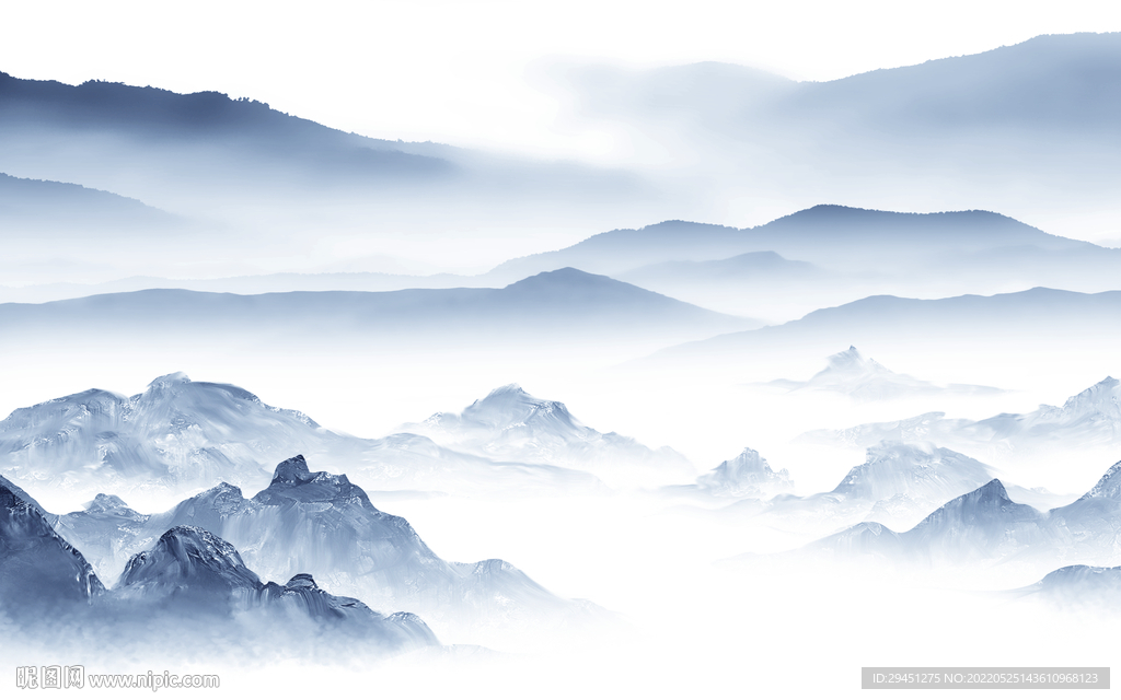 最新款客厅山水 Tif分层