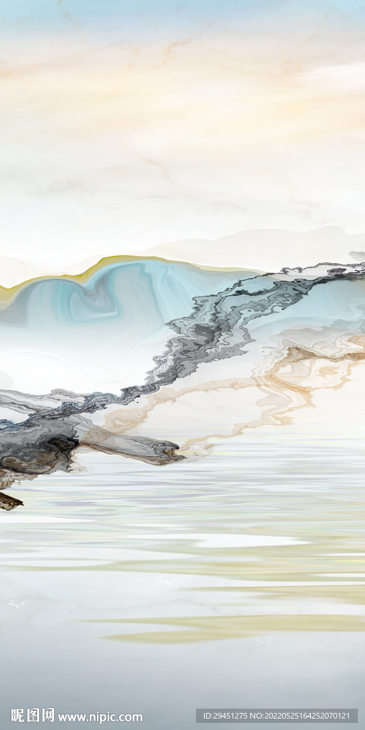 线条 中式新款玄关 Tif分层