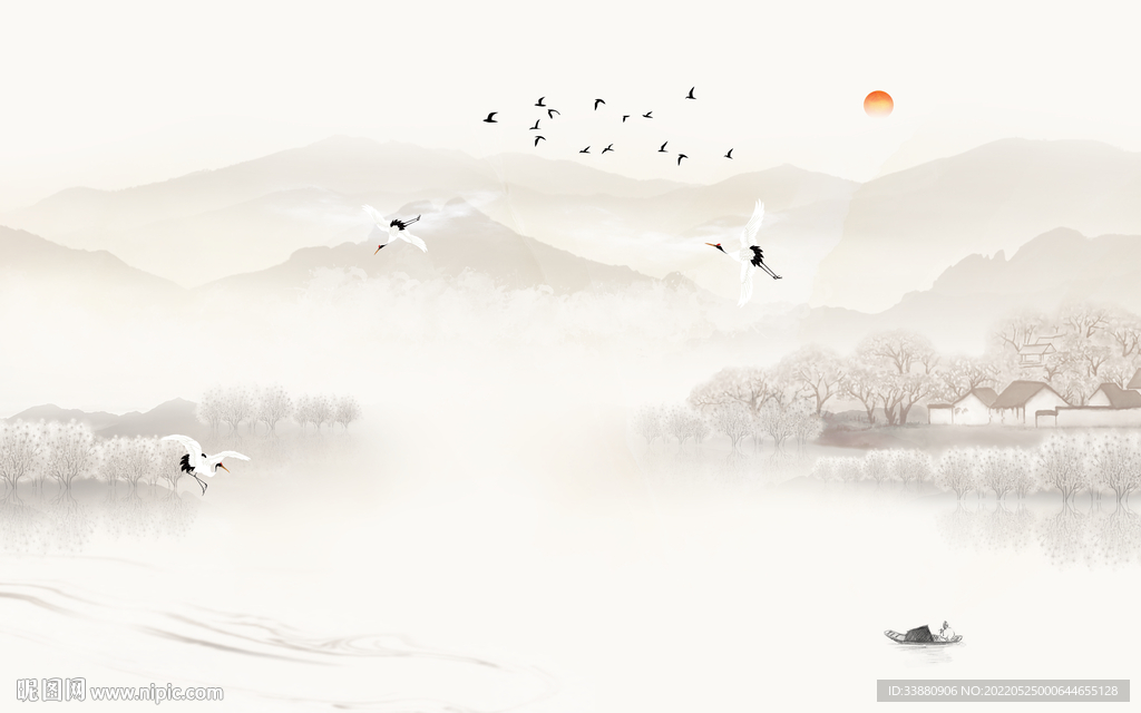 电视现代意境山水 tif分层