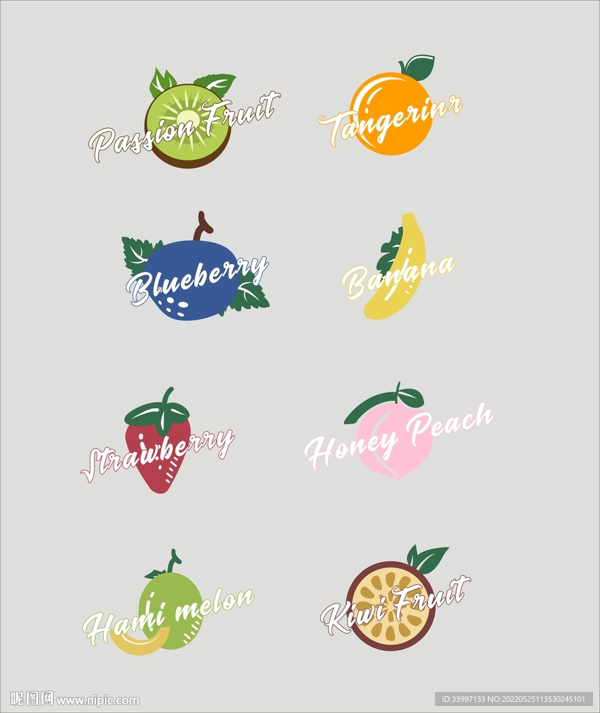 水果潮流英文感