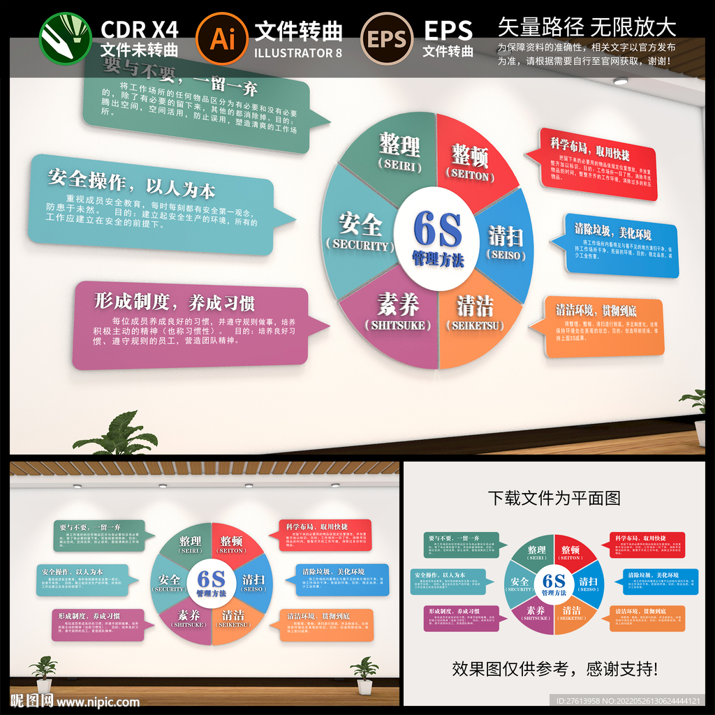企业6S管理文化墙