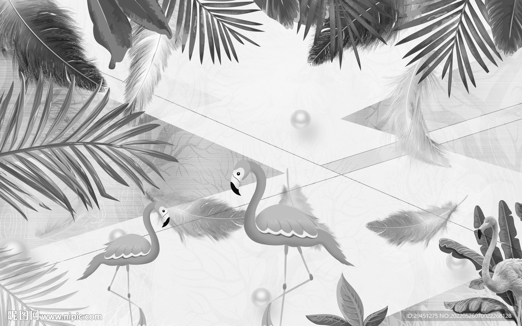 新款灰色装饰画 tif分层 