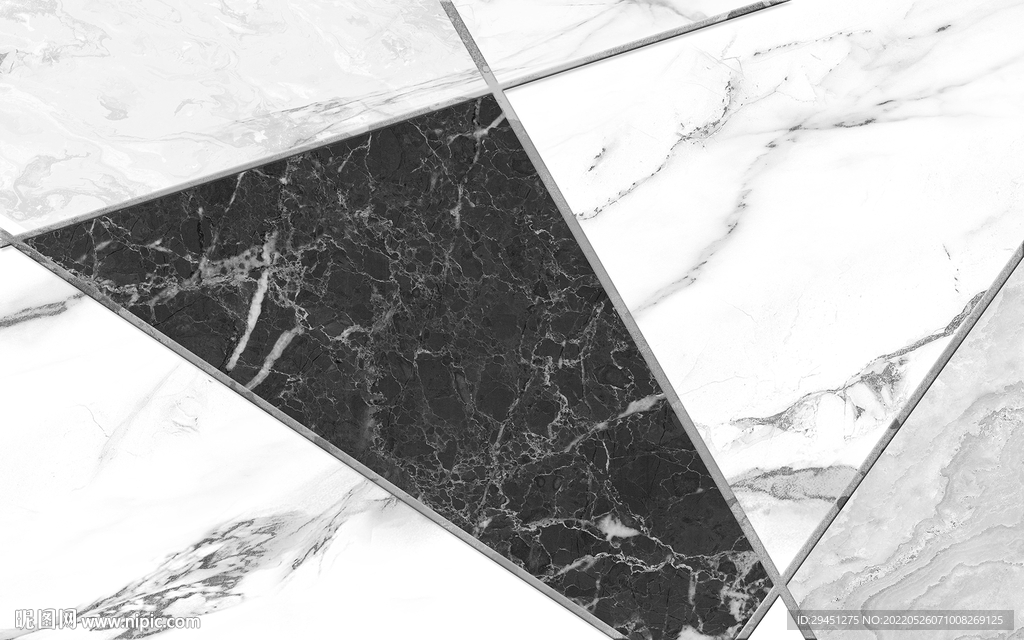 几何灰色装饰画 tif分层 