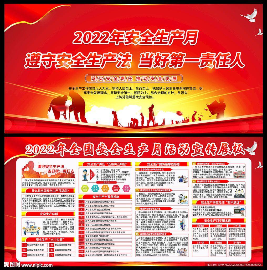  2022年安全月展板