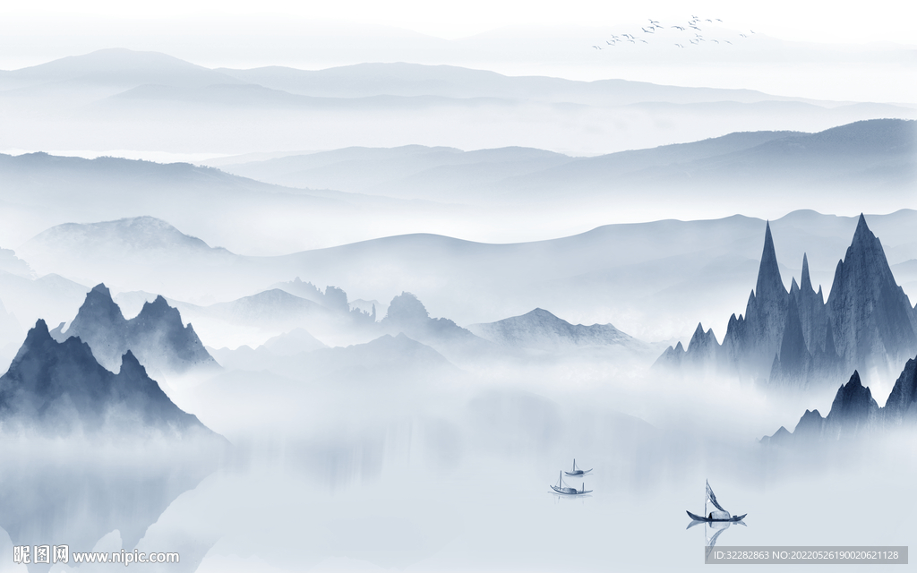 最新新意境山水画 TIf分层