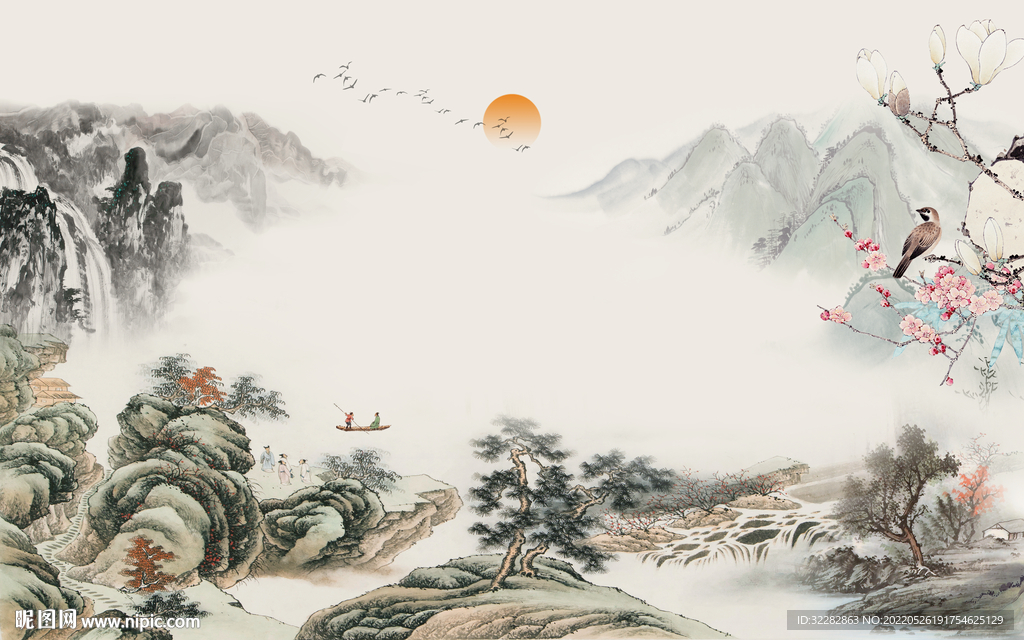 古风新品高清山水 TIf分层