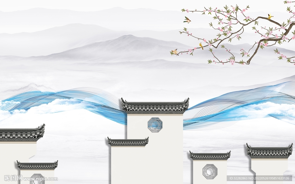 徽派新品高清山水 TIf分层