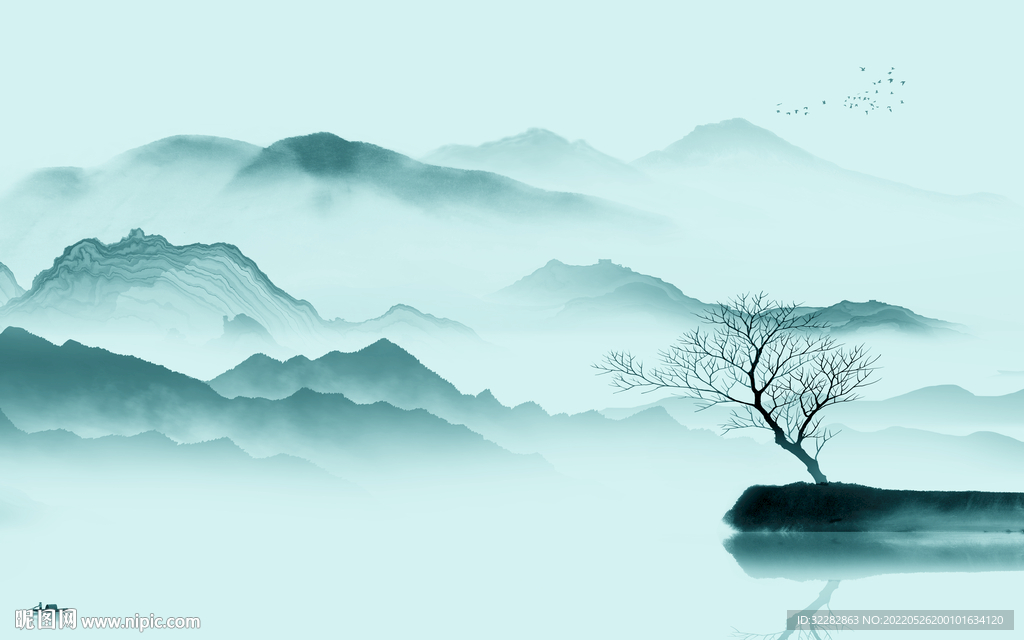 爆款新品高清山水 TIf分层