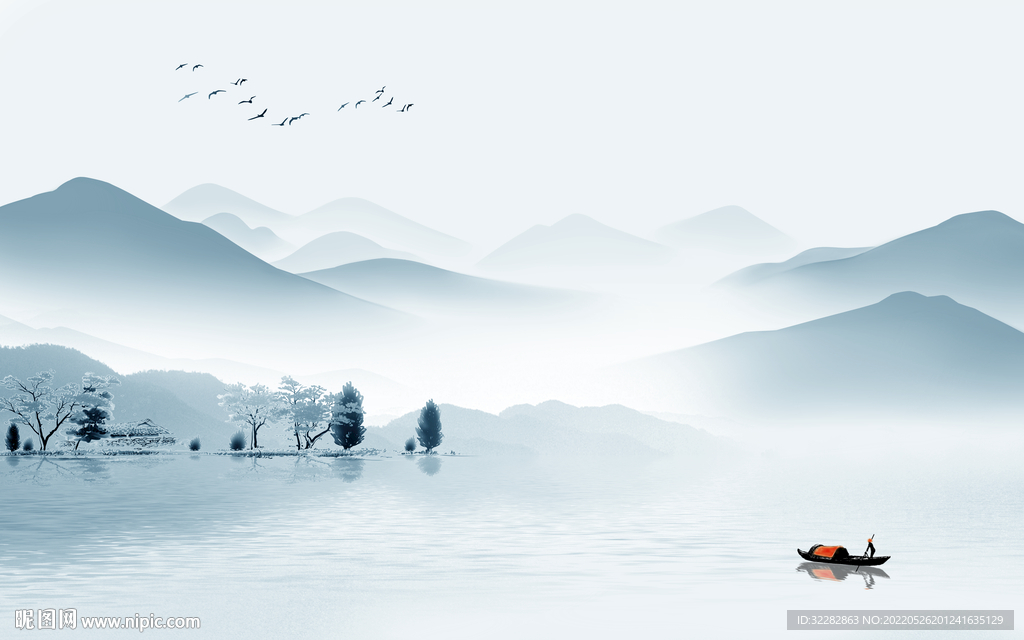 中式新品高清山水 TIf分层