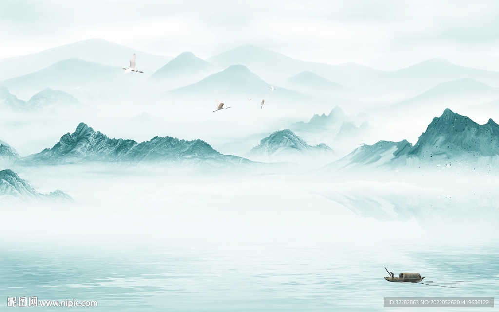 水墨新品高清山水 TIf分层