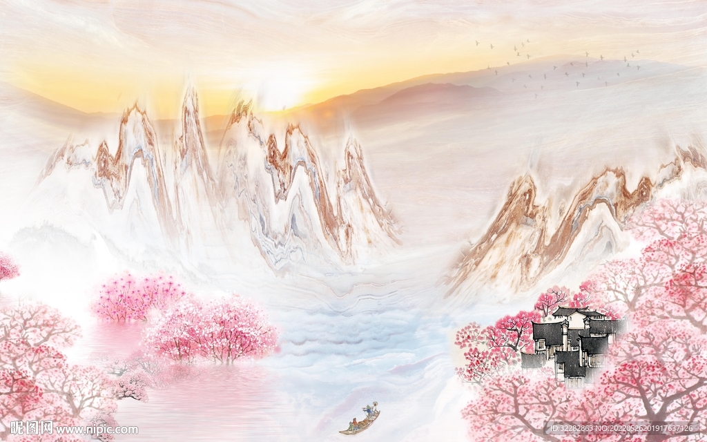 石纹新品高清山水 TIf分层