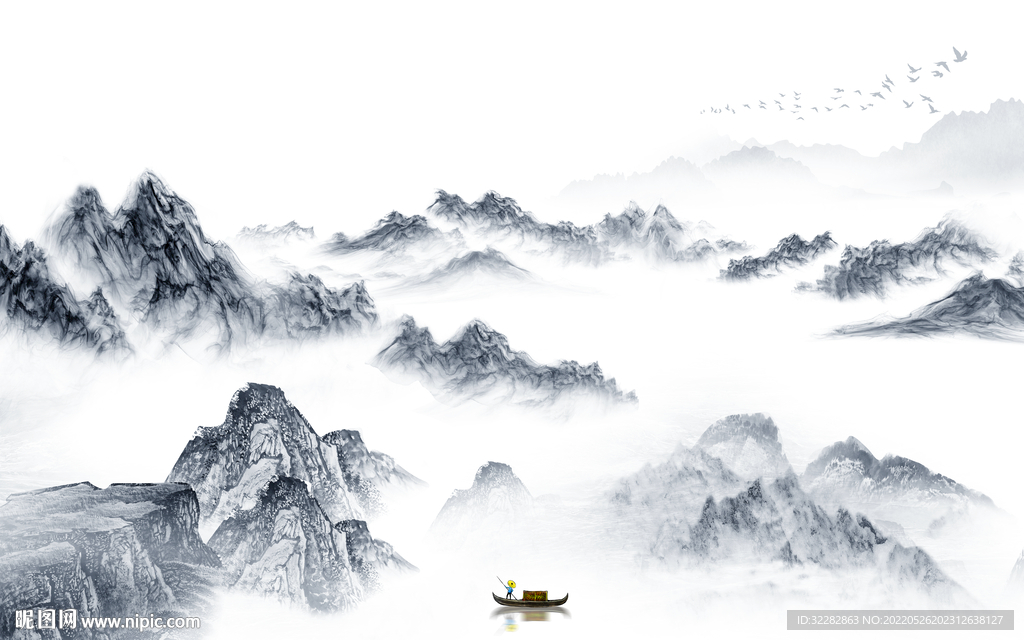 高档新品高清山水 TIf分层