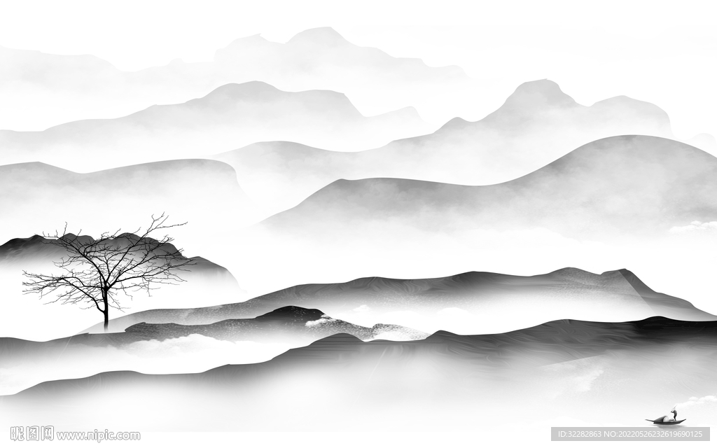 别墅现代新山水画 TIf分层