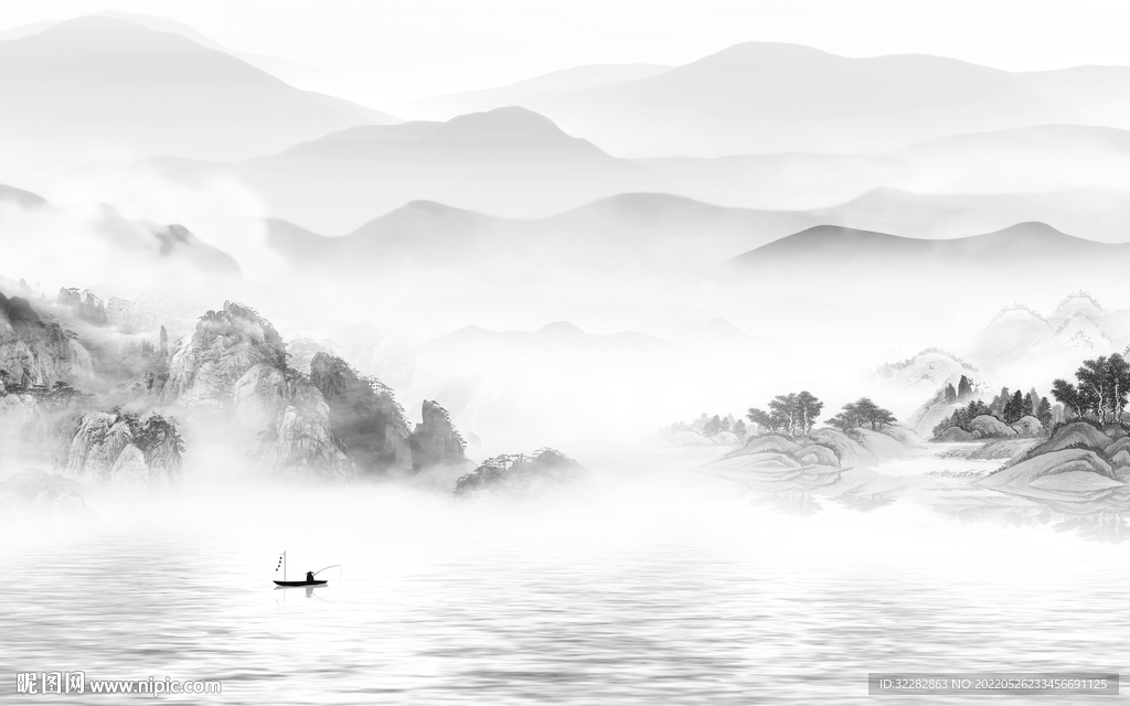 新上架现代新山水画 TIf分层