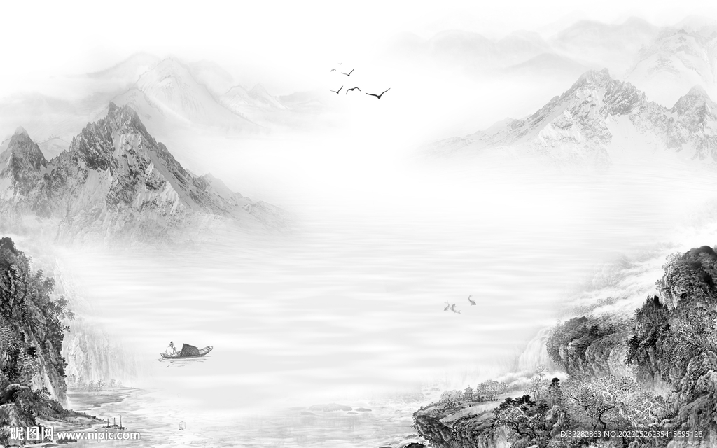 人气 现代新山水画 TIf分层