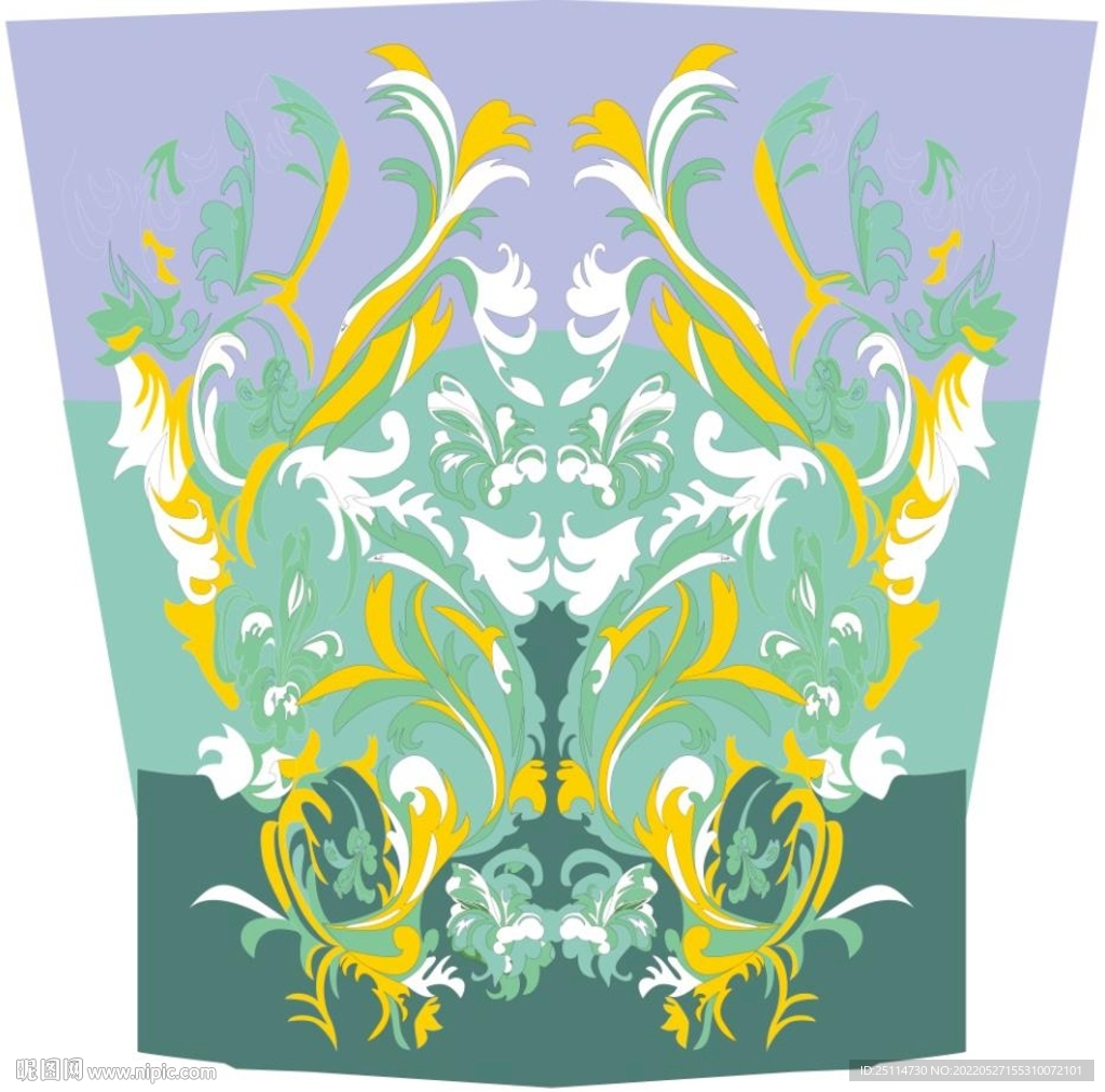 几何花纹大牌方巾