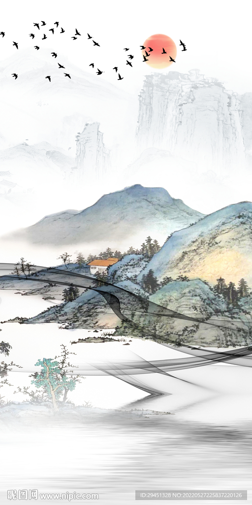 新上架简约人气山水 TIf分层