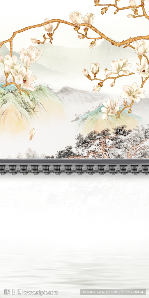 高端简约人气山水 TIf分层