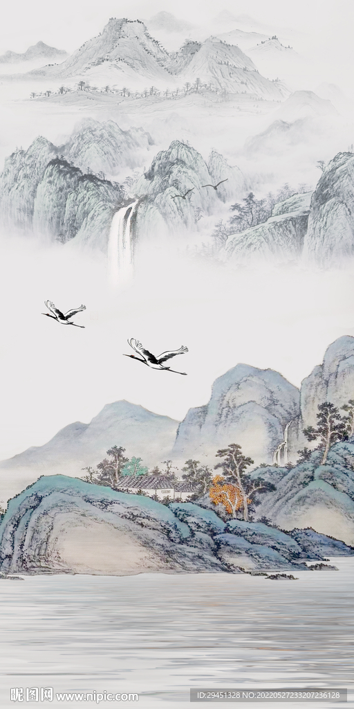 高档简约人气山水 TIf分层