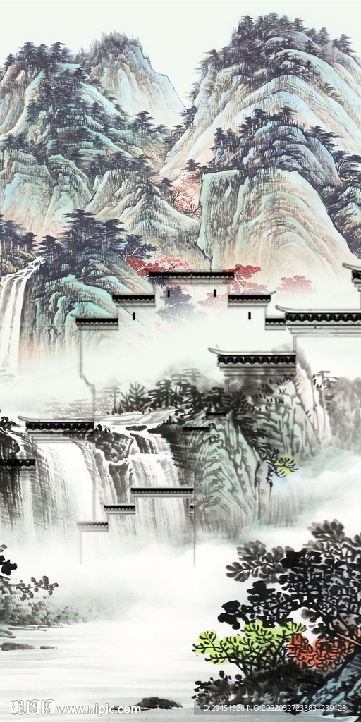 大气 简约人气山水 TIf分层