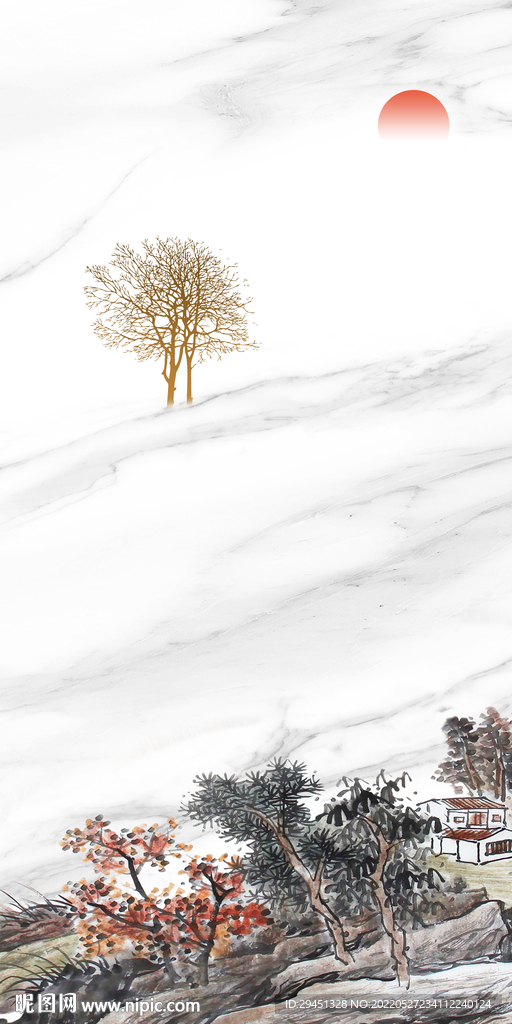 中国风新高清玄关画 TIf分层