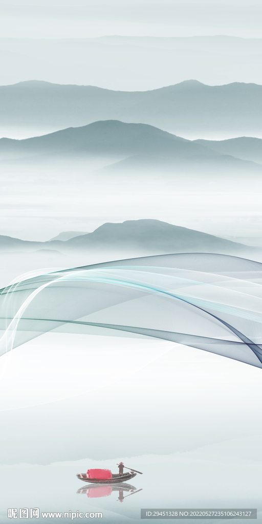 意境 新高清玄关画 TIf分层