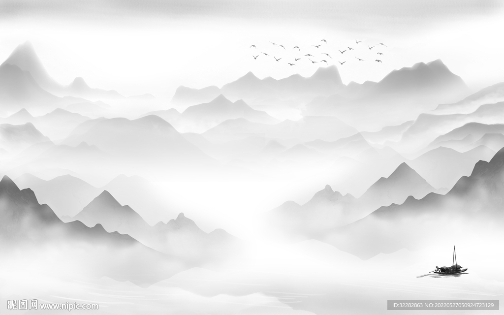 最新厅高档山水 TIF分层