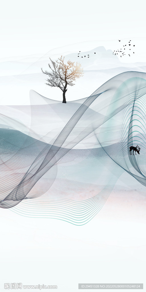 中式新高清玄关画 TIf分层