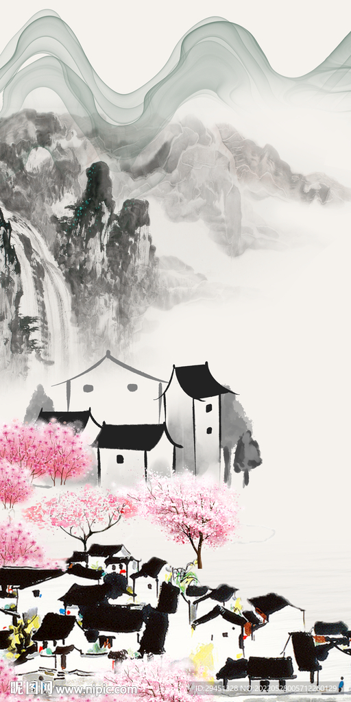 高端山水最新玄关 TIf分层