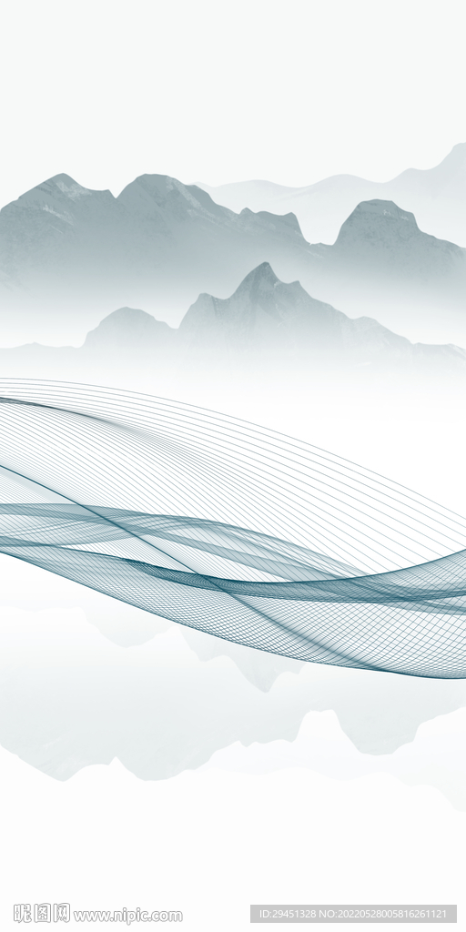 高档山水最新玄关 TIf分层