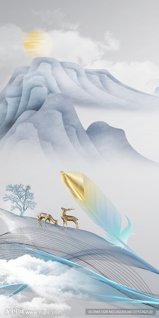 新品山水最新玄关 TIf分层