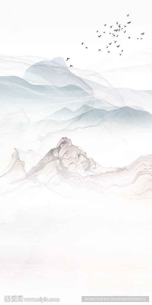 极简山水最新玄关 TIf分层