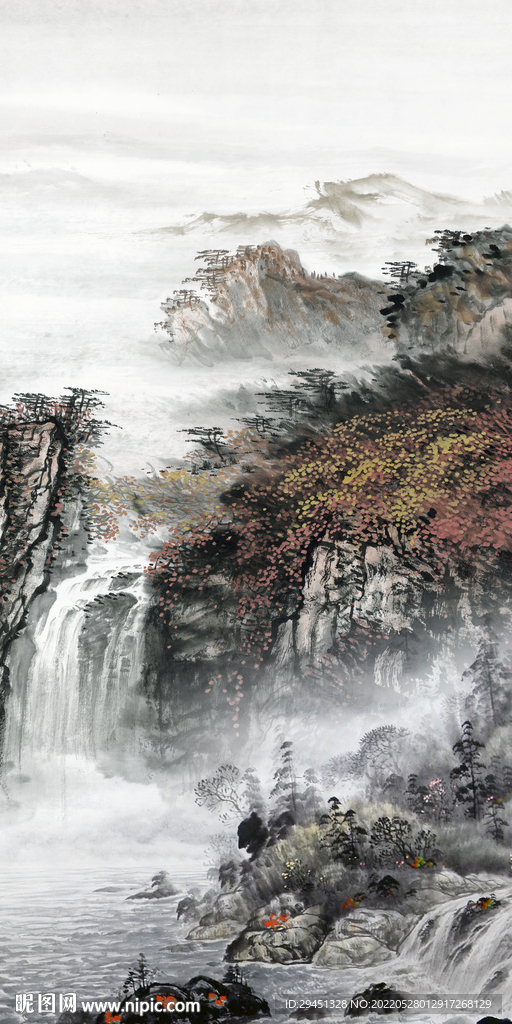 人气中式最新山水 Tif分层