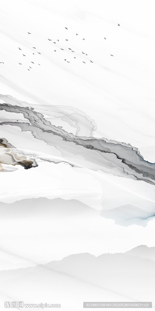 意境 中式最新山水 Tif分层