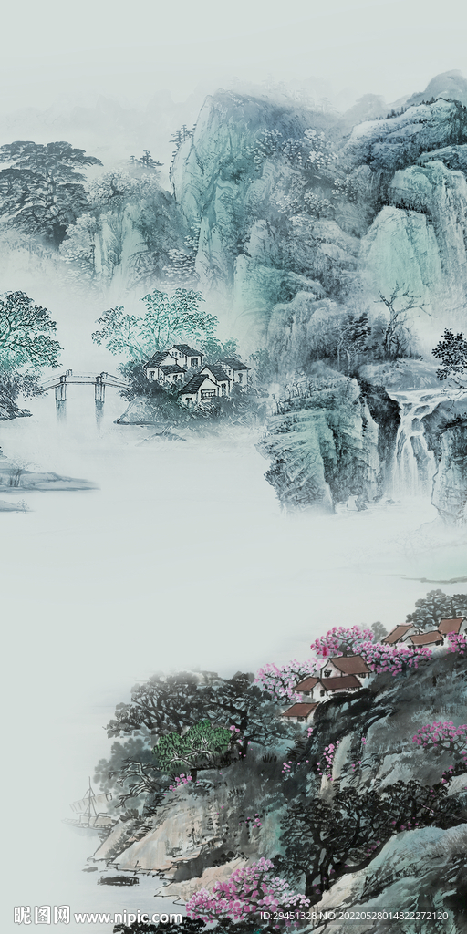 新品玄关最新山水 Tif分层