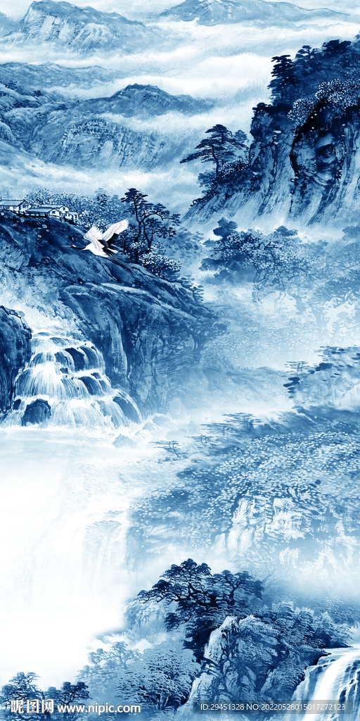 新款玄关现代山水 TIf分层