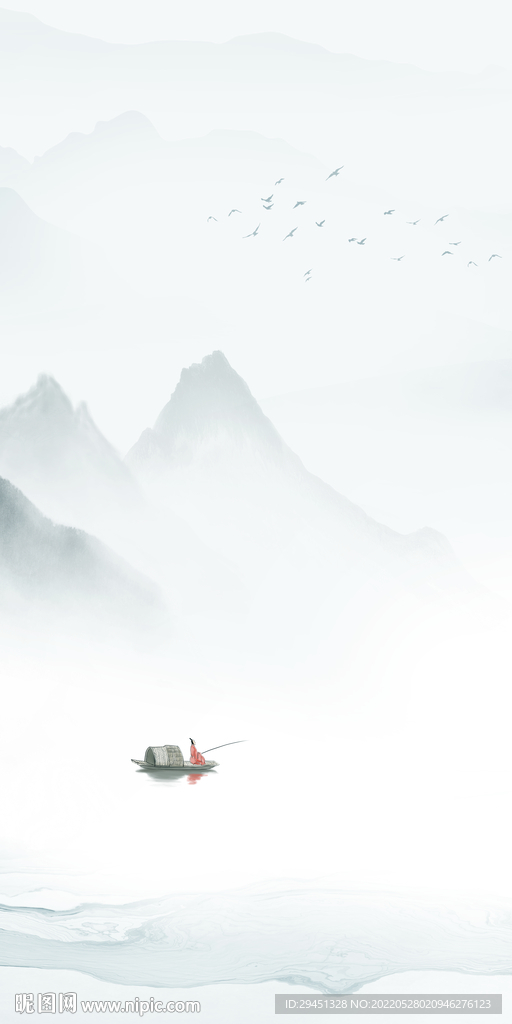 爆款玄关最新山水 Tif分层