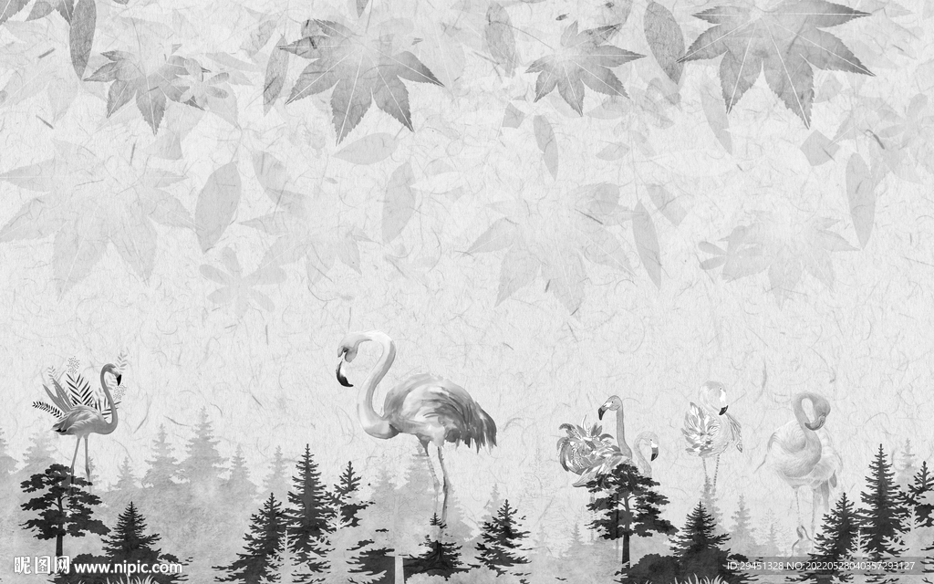 别墅新欧式无框画 TIF分层